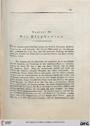 Capitel XV: Die Elephanten