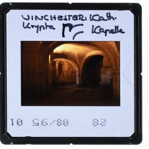 Winchester, Kathedrale : Innenansicht Krypta