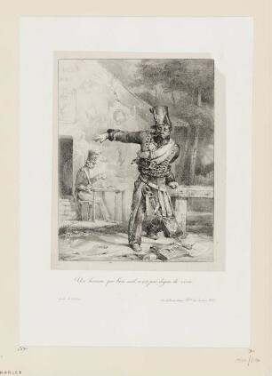 Einsamer Zecher, aus: "Lithographische Skizzen"