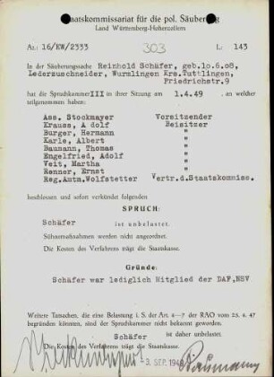 Schäfer, Reinhold