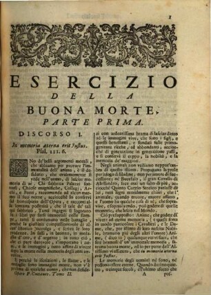Opere Del Padre Carl'Ambrogio Cattaneo Della Compagnia Di Gesù, 2. L' Esercizio Della Buona Morte