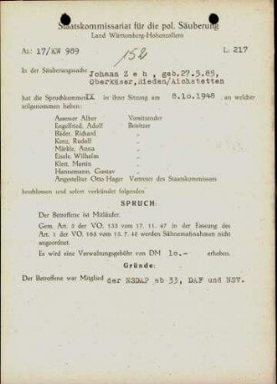 Zeh, Johann