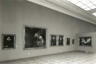 Dresden. Ausstellung "Ausgewählte Werke Alter und Neuer Meister" 1988 im Albertinum. Raumaufnahme "Flämische Meister Meister"
