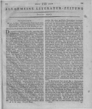 Karsten, K. J. B.: Metallurgische Reise durch einen Theil von Baiern und durch die süddeutschen Provinzen Oesterreichs. Halle: Curt 1821 (Fortsetzung des im vorigen Stück abgebrochenen Rezension)
