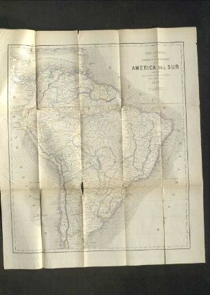 Mapa generale de todos los estados de la America Del Sur