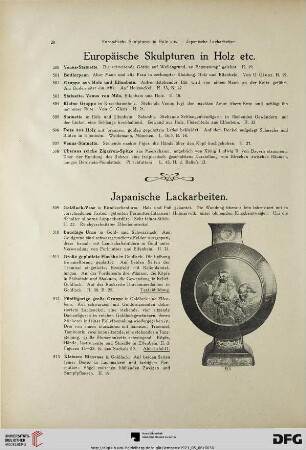 Japanische Lackarbeiten (Nr. 509-607e)