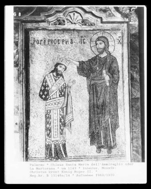 Bildprogramm — Christus krönt König Roger II.