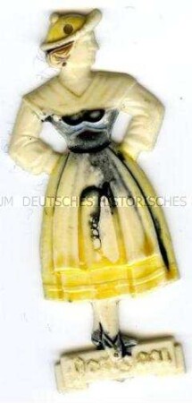 WHW-Abzeichen, Trachtenfiguren: Pongau, Straßensammlung im Gau 28 Salzburg von Januar 1940