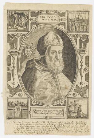 Bildnis von Papst Sixtus V.