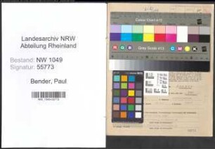 Entnazifizierung Paul Bender , geb. 09.07.1905 (Schreinermeister)