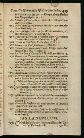 439-443, Jus Canonicum