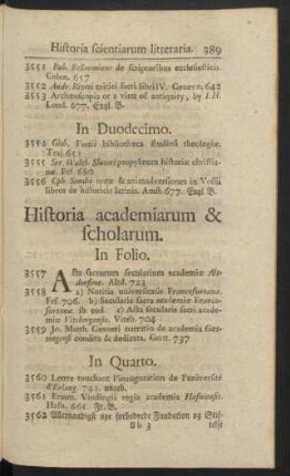Historia academiarum & scholarum
