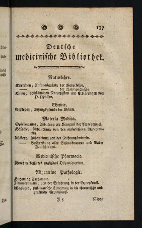 137-140, Deutsche medizinische Bibliothek.
