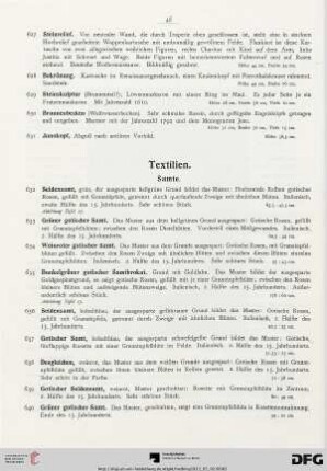 Textilien (Nr. 632-746)