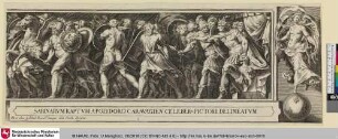 [Der Raub der Sabinerinnen, Blatt 1: Der König erteilt den Soldaten den Auftrag, die Sabinerinnen zu ergreifen]