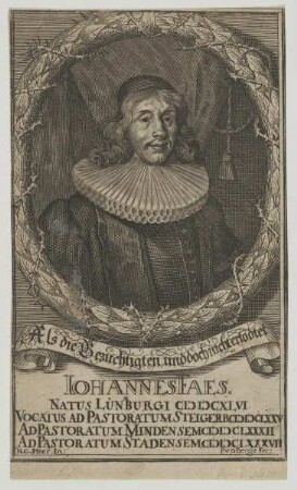 Bildnis des Iohannes Faes