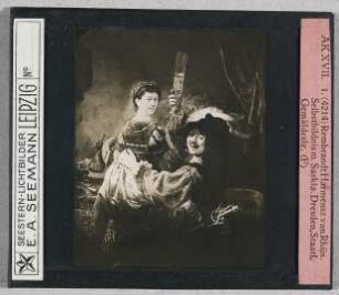Rembrandt Harmensz. van Rhijn: Selbstbildnis mit Saskia. Dresden, Staatliche Gemäldesammlung (Seestern-Nr. 4214)