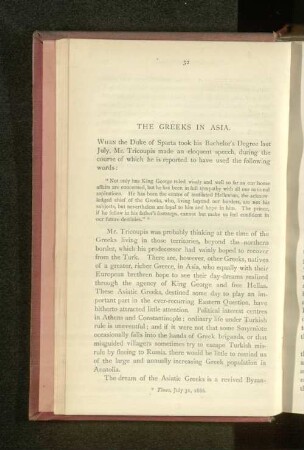 The Greeks in Asia.