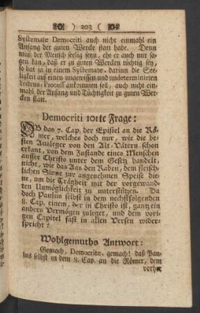 Democriti 101te Frage - Democriti 153te Frage