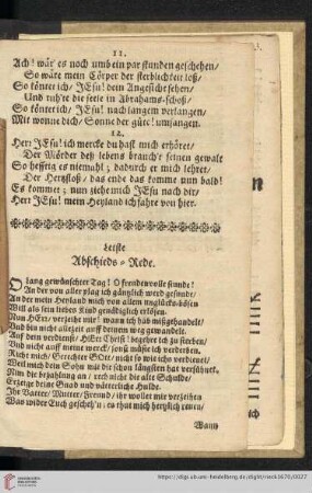 Letste Abschieds - Rede