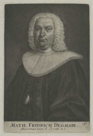 Bildnis Matthäus Friedrich Degmair