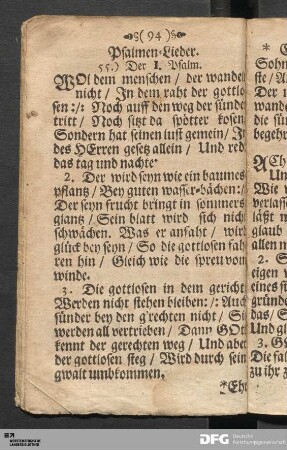 Psalmen-Lieder.