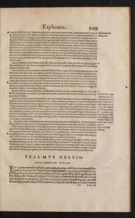 Psalmus CXLVII.