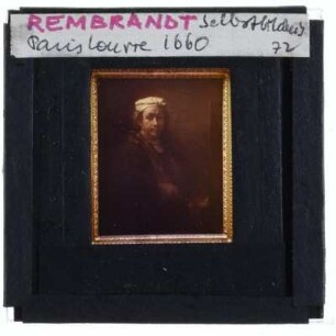 Rembrandt, Selbstbildnis mit Staffelei