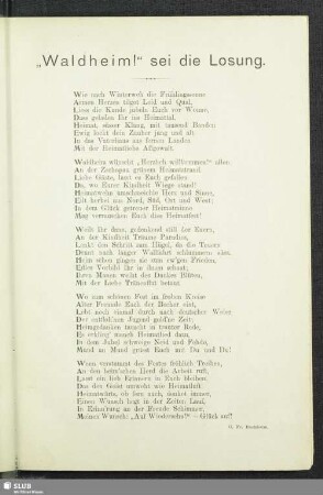 "Waldheim!" sei die Losung