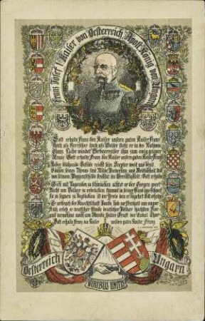 Franz Josef I. Kaiser von Österreich, Apost. König von Ungarn