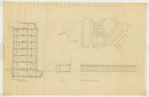 Wohnhaus Tübinger Straße 8, Berlin-Wilmersdorf: Lageplan 1:2000, Schnitt und Ansicht 1:100