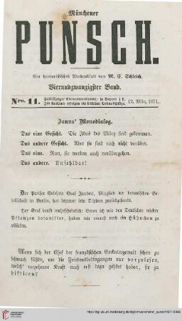 Nro. 11 (12. März 1871)