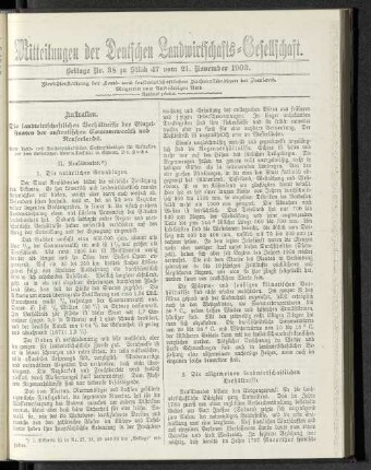 Beilage Nr. 38 zu Stück 47 vom 21. November 1903.