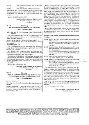 Hinweise des VEB Deutscher Zentralverlag Berlin auf eine Neuerscheinung und auf noch lieferbare Titel : 5/62 vom 20. Dezember 1961 ; [Mitteilungen]