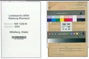 Entnazifizierung Walter Mittelberg , geb. 14.06.1905 (Lehrer)