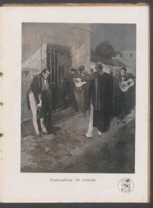 Costumbres de antaño - [Ilustración]