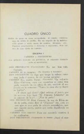 Cuadro único