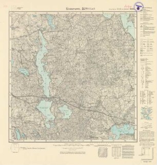 2194 (alte Nr.: 811) Kossewen, Meßtischblatt (4cm - Karte)