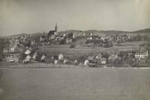 Bautzen, Stadtansicht von der "Hummel", von Nordwesten