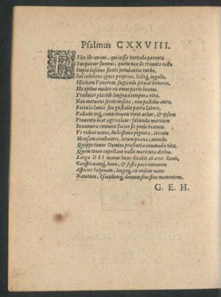 Psalmus CXXVIII.