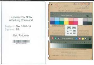 Entnazifizierung Antonius Freiherr Von Oer , geb. 30.10.1896 (Landwirt)