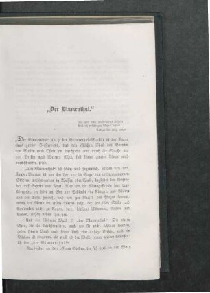 "Der Blumenthal"