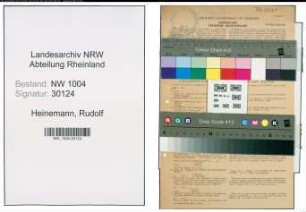 Entnazifizierung Rudolf Heinemann , geb. 12.02.1902 (Arbeiter)