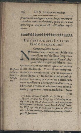De Versionibus Latinis Nicomacheorum