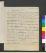 Brief von Tappe, Wilhelm an Goethe, Johann Wolfgang von