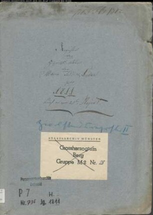 Zivilstandsregister der Mairie Ledde (Heiraten 1811). (Gemeinde: Ledde, Kreis Tecklenburg)