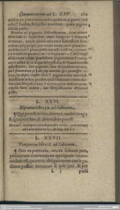 L. XXVII. Pomponius libro 16. ad Sabinum