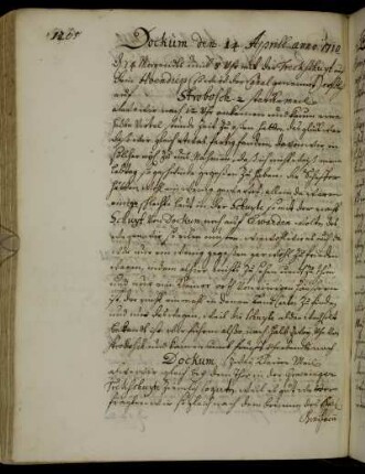 Dokkum 14. - 15. April 1710