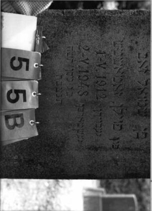 Grabstein 55 (Detailaufnahme 2)