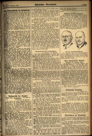Zweite Ausgabe vom Dienstag, den 30. September 1930.